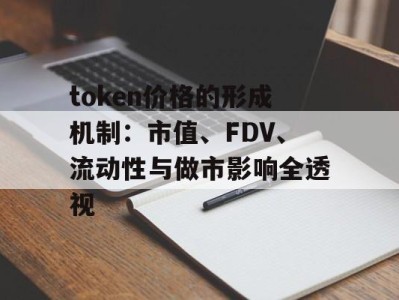 token价格的形成机制：市值、FDV、流动性与做市影响全透视