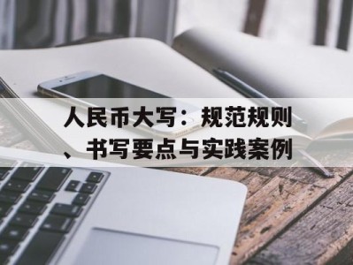 人民币大写：规范规则、书写要点与实践案例