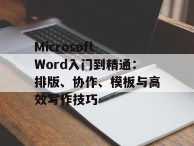Microsoft Word入门到精通：排版、协作、模板与高效写作技巧