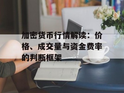 加密货币行情解读：价格、成交量与资金费率的判断框架