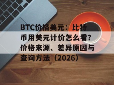 BTC价格美元：比特币用美元计价怎么看？价格来源、差异原因与查询方法（2026）