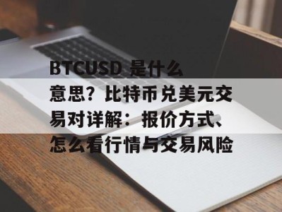 BTCUSD 是什么意思？比特币兑美元交易对详解：报价方式、怎么看行情与交易风险